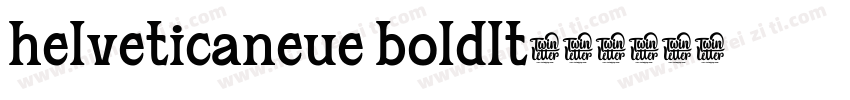 helveticaneue boldlt字体转换